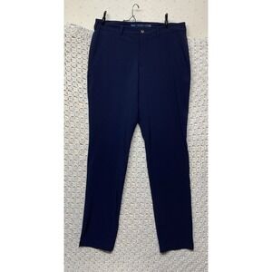 Levelwear Golf Pants Men's Tag 32x33 Approx 33x32 Navy Blue Slim Straight
